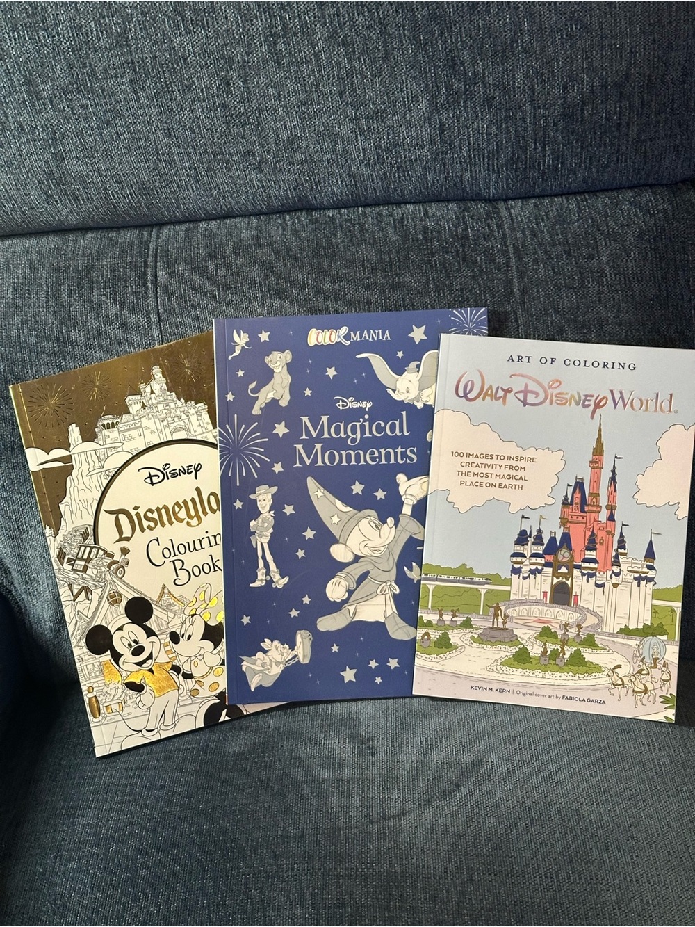 Disney Coloring Book Set of 3